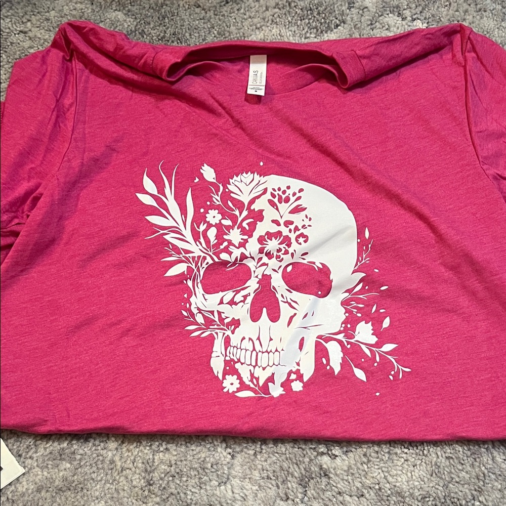 Constantly Varied Gear Pink Tee with skull